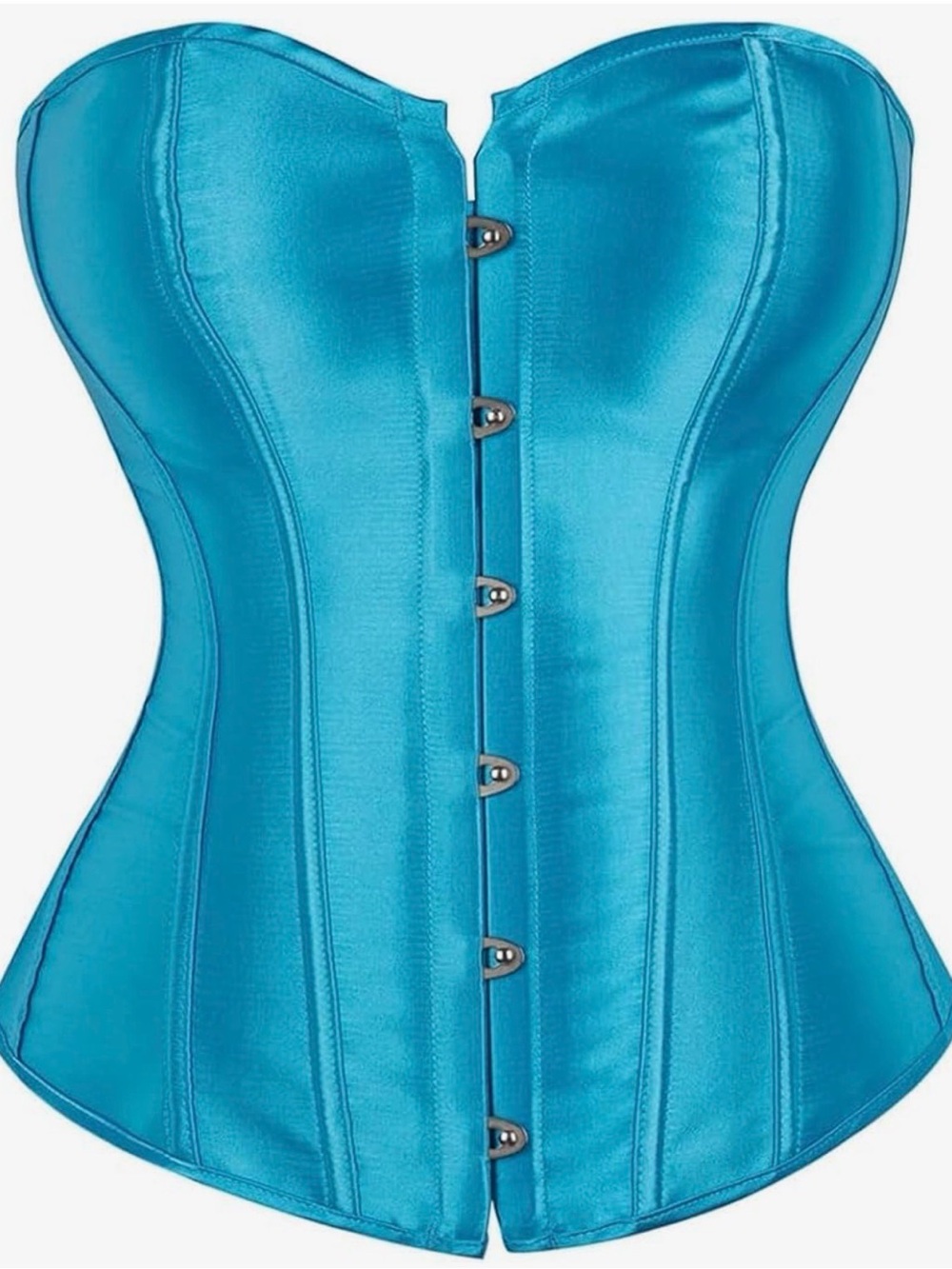 Teal Satin Corset